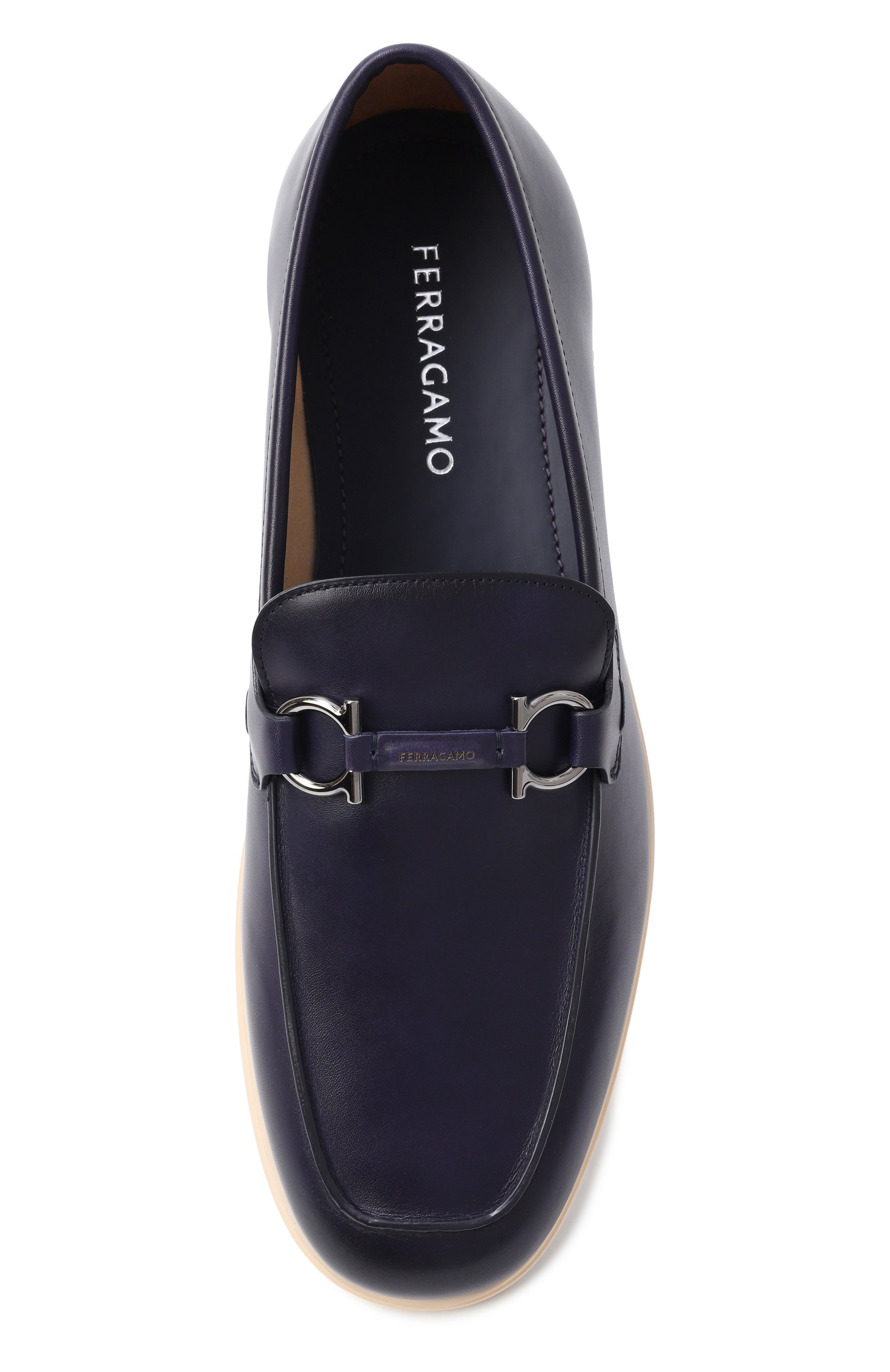 Кожаные лоферы FERRAGAMO, арт. 028298/778, фото 6