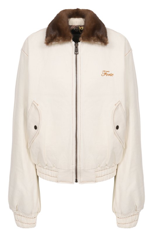 Джинсовый бомбер Forte Dei Marmi Couture 25WF7350M Белый 25WF7350M