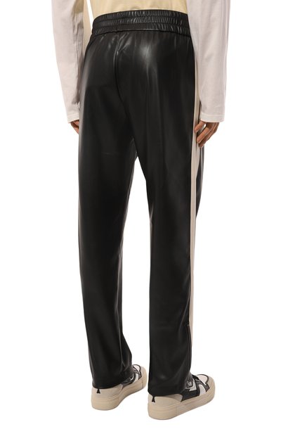 Брюки из экокожи PALM ANGELS черного цвета по цене 58400 руб., арт. PMCJ020F24FAB001, фото 4 Брюки из экокожи PALM ANGELS, арт. PMCJ020F24FAB001, фото 4