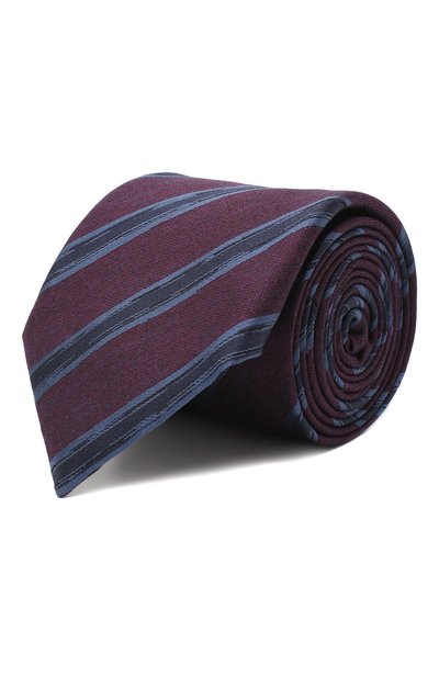 Мужской галстук из шелка и шерсти ZEGNA, арт. Z8E34/18H