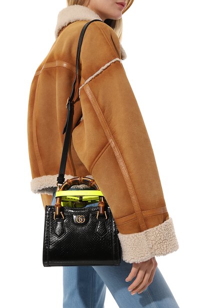 Сумка-тоут diana mini из кожи питона GUCCI, арт. 655661 L2DPT, фото 2