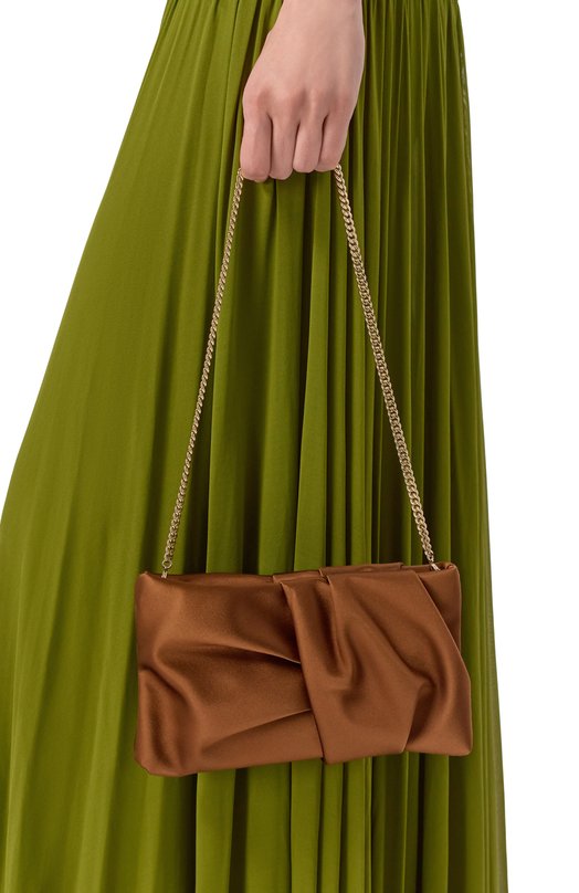 Клатч Bonny Jimmy Choo B0NNY CLUTCH/SAT Бронзовый  B0NNY CLUTCH/SAT Фото 2
