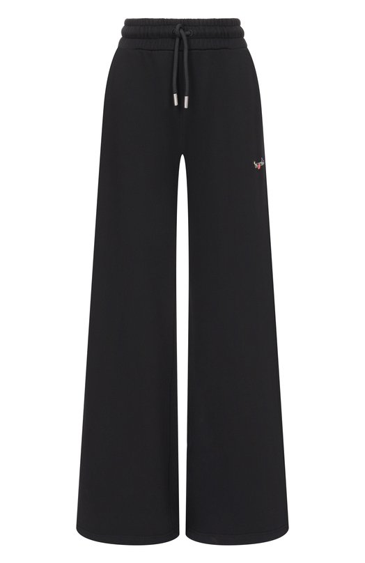Хлопковые брюки Off-White 0WCH022F25FLE001 Чёрный 0WCH022F25FLE001