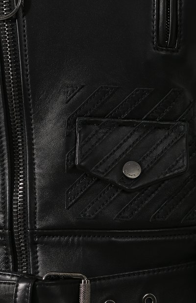 Кожаная к уртка OFF-WHITE, арт. 0WJG002R197790581001, фото 5