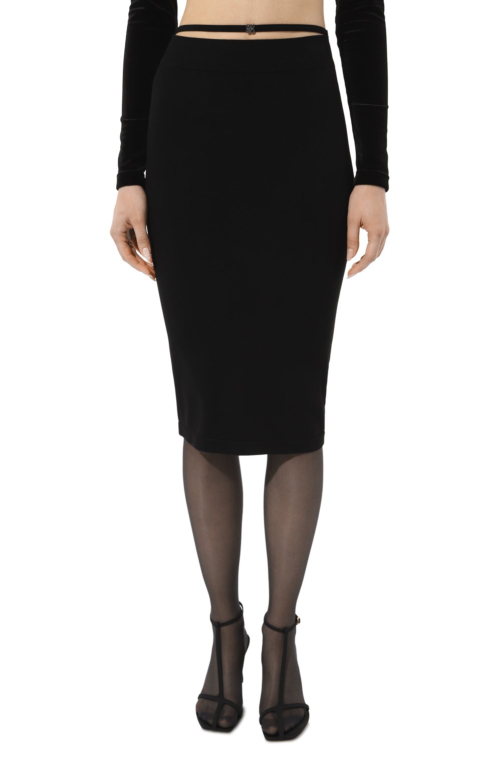 Юбка HUGO черного цвета по цене 16000 руб., арт. 50508638, фото 3 Юбка HUGO, арт. 50508638, фото 3