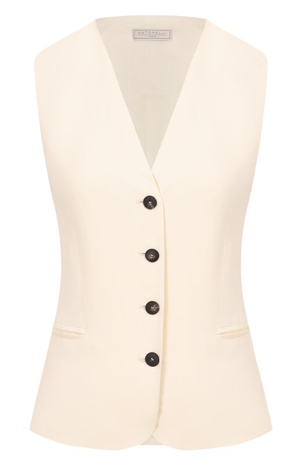 Женский жилет из вискозы и льна ANTONELLI FIRENZE, арт. N3587Q/935