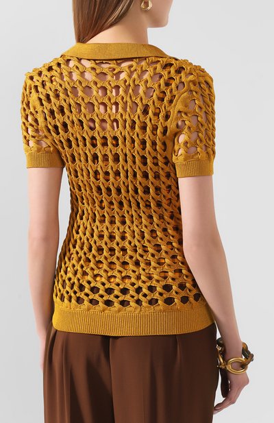 Поло из вискозы FENDI, арт. FZX512 ABWL, фото 4