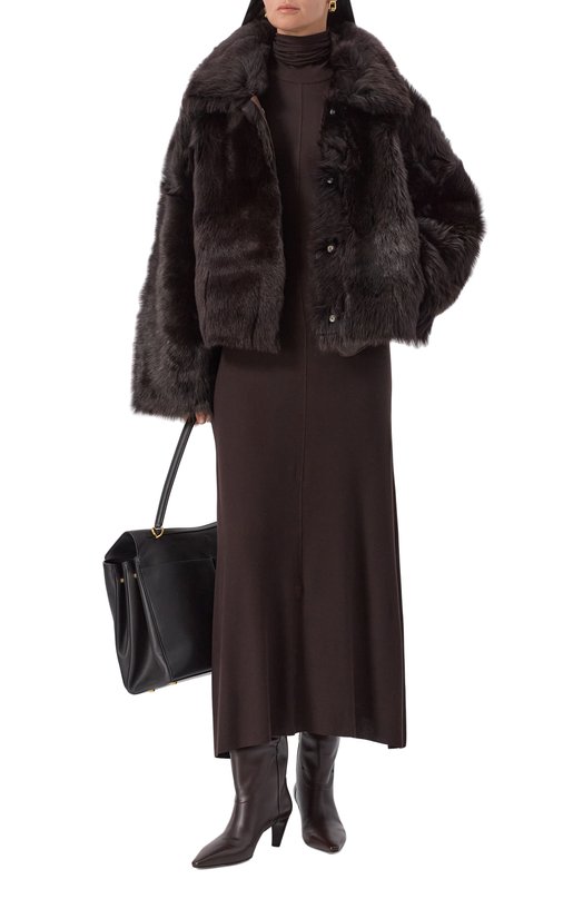 Дубленка из овчины Andrea Ya'aqov 25WSHE68B/SHEARLING Коричневый  25WSHE68B/SHEARLING Фото 2