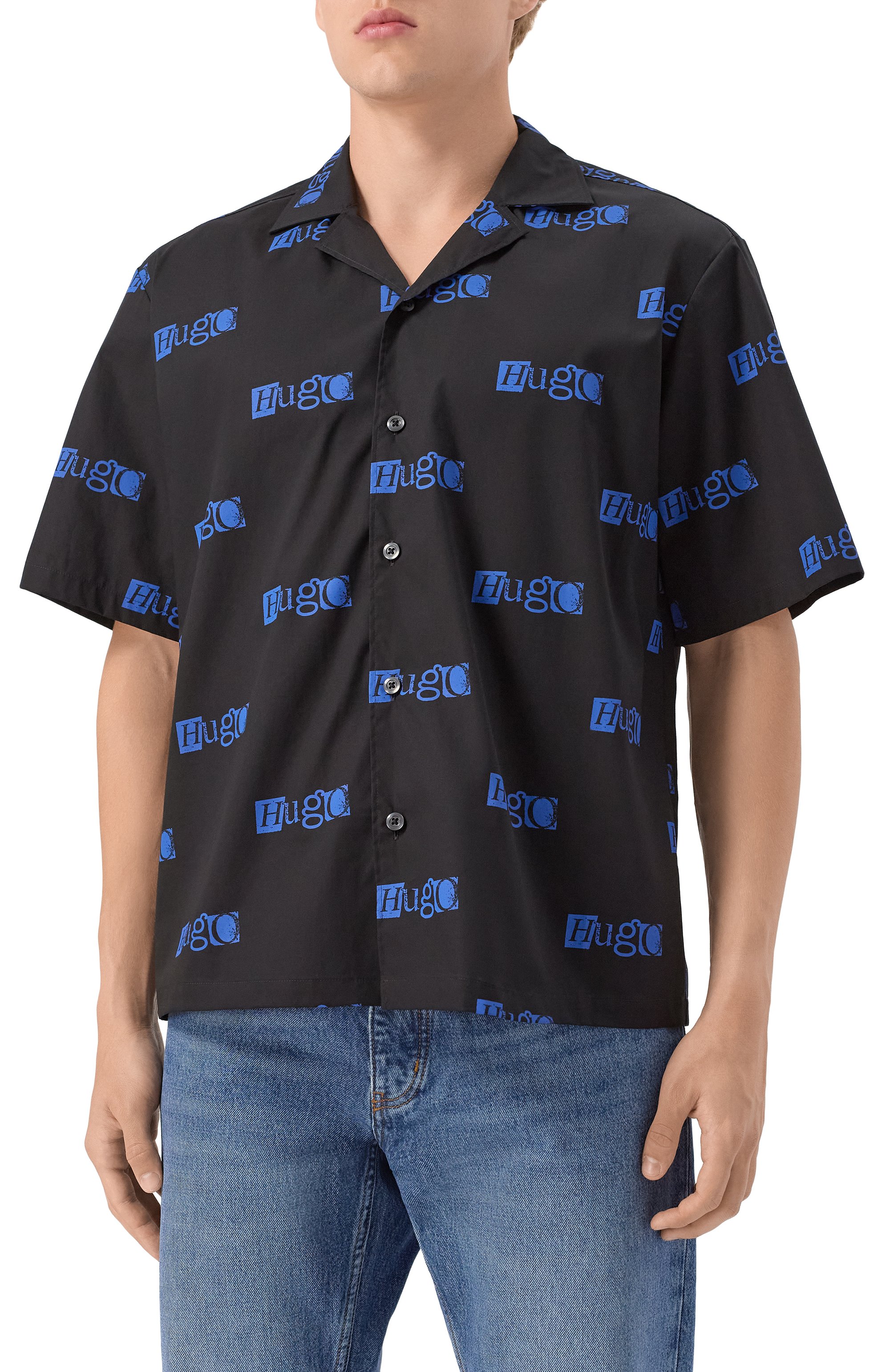 Хлопковая рубашка HUGO BLUE, арт. 50545226, фото 3