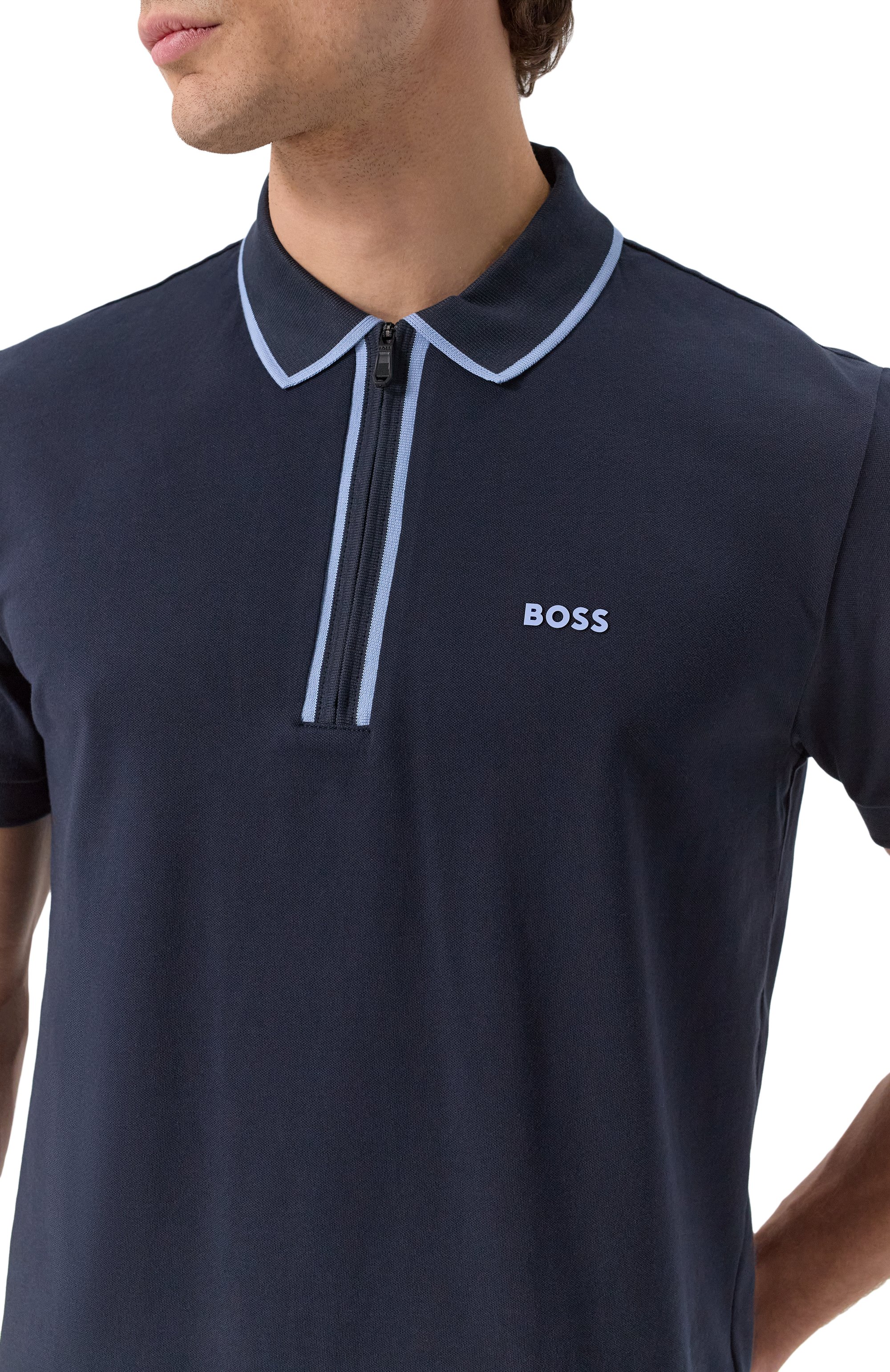 Хлопковое поло BOSS GREEN, арт. 50537489, фото 5