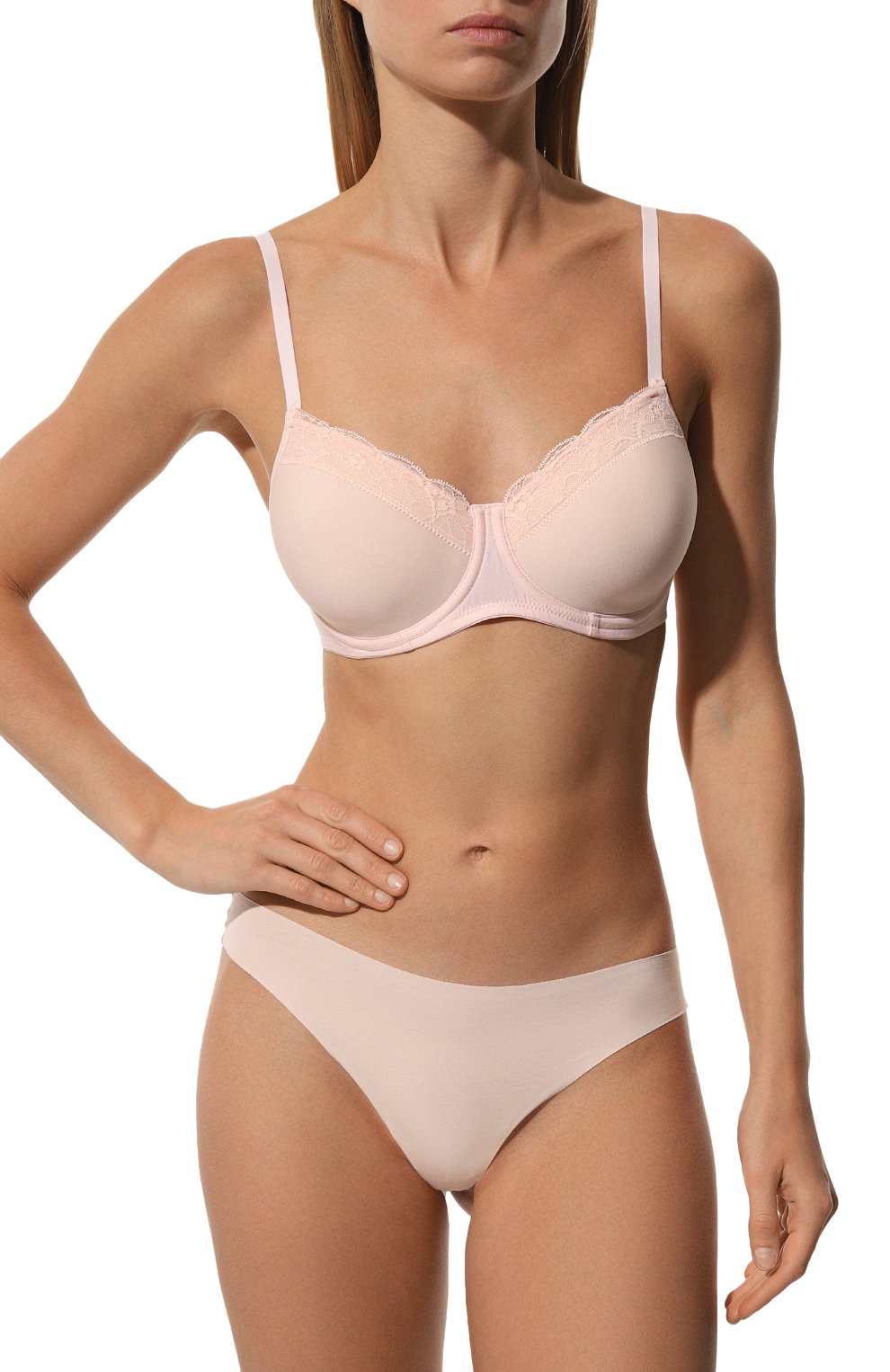 Хлопковый бюстгальтер HANRO кремового цвета по цене 16440 руб., арт. 072433, фото 2 Хлопковый бюстгальтер HANRO, арт. 072433, фото 2