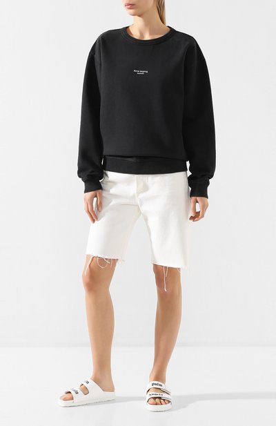 Кожаные шлепанцы PALM ANGELS, арт. PWIA023S20LEA0010110, фото 2