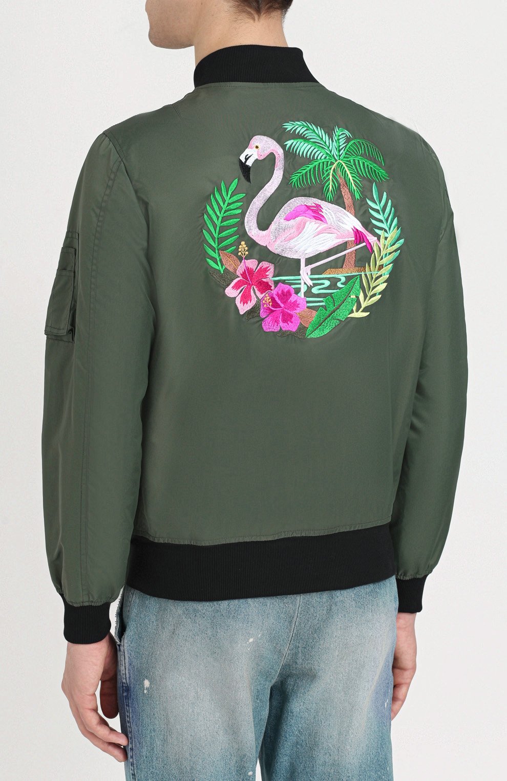 Бомбер на молнии с контрастной вышивкой на спине THE EDITOR, арт. E2.2439N5/5142, фото 4