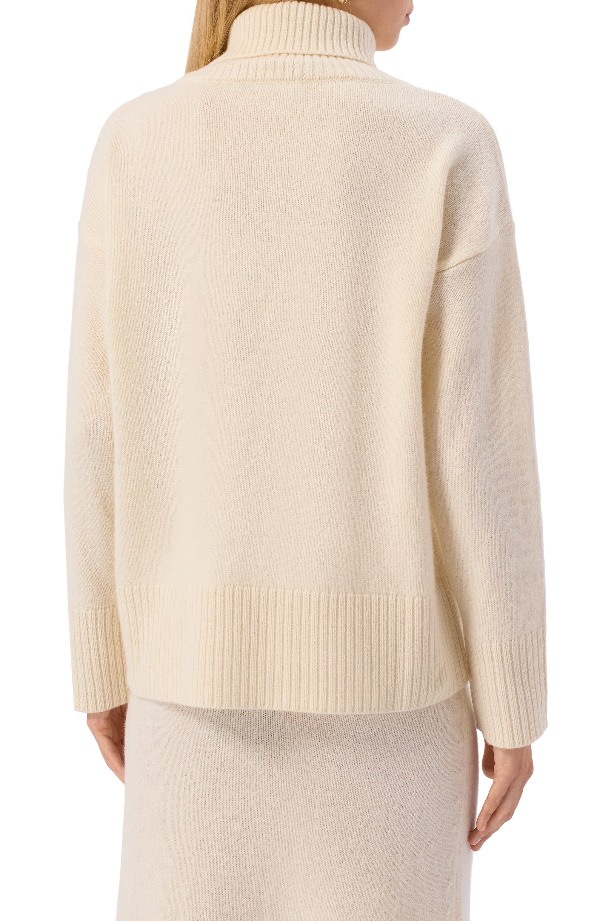 Свитер из шерсти и кашемира PIETRO BRUNELLI кремового цвета по цене 34650 руб., арт. MAG012/WS0013/0002, фото 4 Свитер из шерсти и кашемира PIETRO BRUNELLI, арт. MAG012/WS0013/0002, фото 4