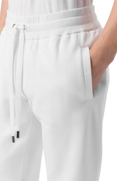 Хлопковые брюки DOLCE & GABBANA белого цвета по цене 78450 руб., арт. GZ12AT/G7P1C, фото 5 Хлопковые брюки DOLCE & GABBANA, арт. GZ12AT/G7P1C, фото 5