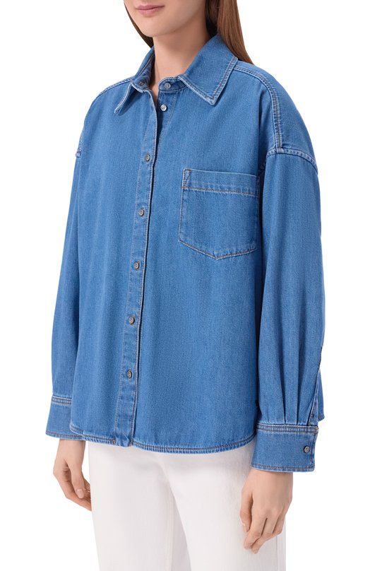 Джинсовая куртка Weekend Max Mara F0GGIA Голубой  F0GGIA Фото 3