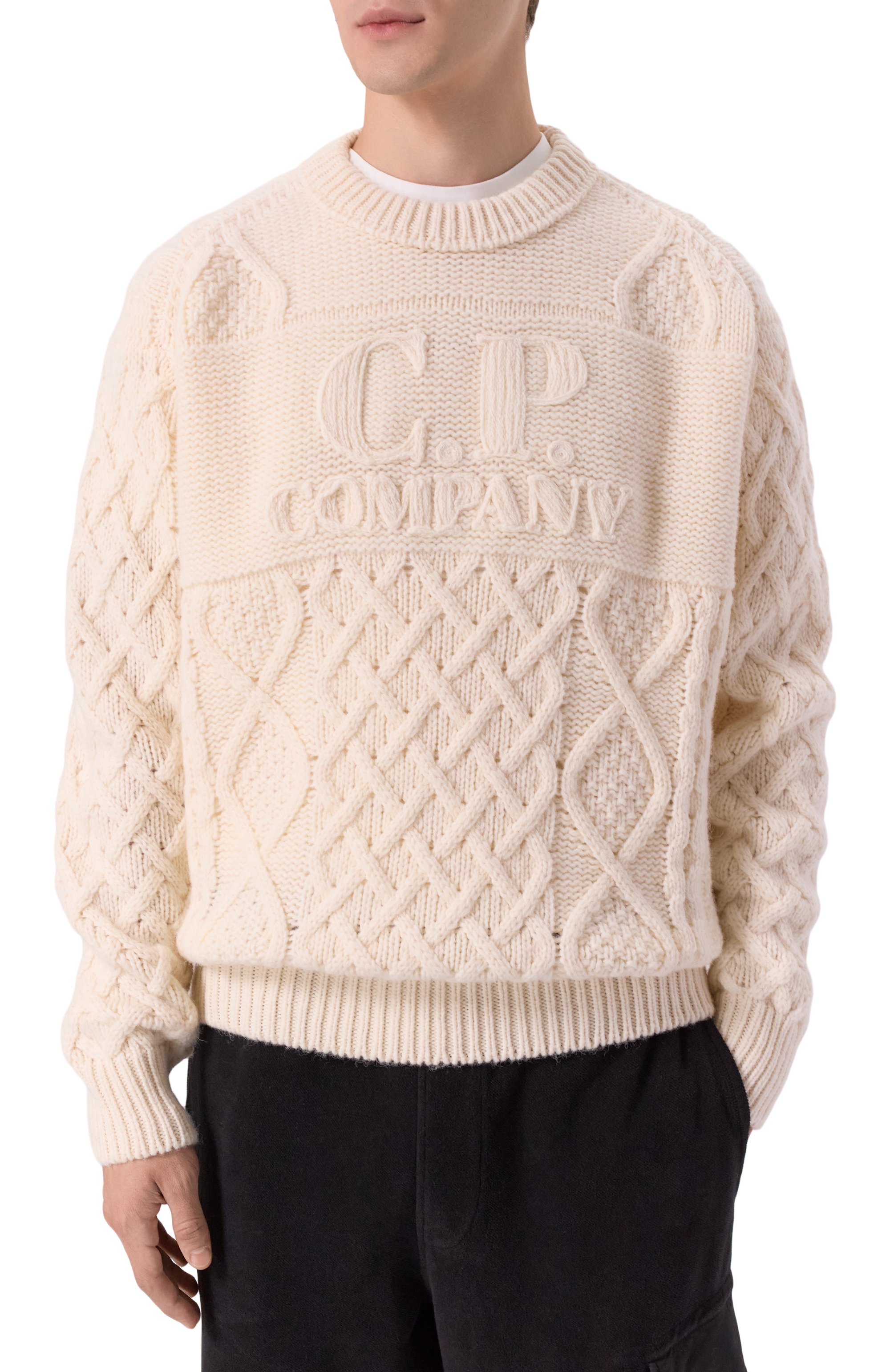 Шерстяной свитер C.P. COMPANY, арт. 19CMKN289A110508A, фото 3