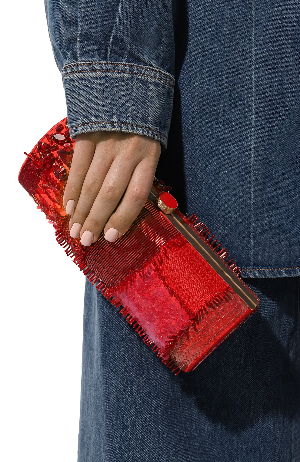 Клатч piper CULT GAIA красного цвета по цене 66250 руб., арт. CL1319 L0LLIP0P M0SAIC, фото 2 Клатч piper CULT GAIA, арт. CL1319 L0LLIP0P M0SAIC, фото 2
