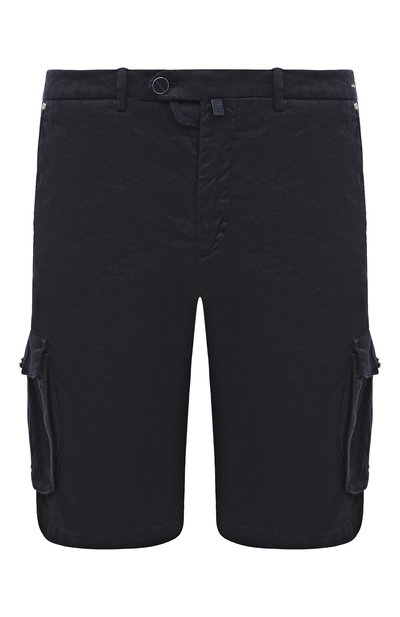 Мужские шорты изо льна и хлопка KITON, арт. UFPPBK0604D