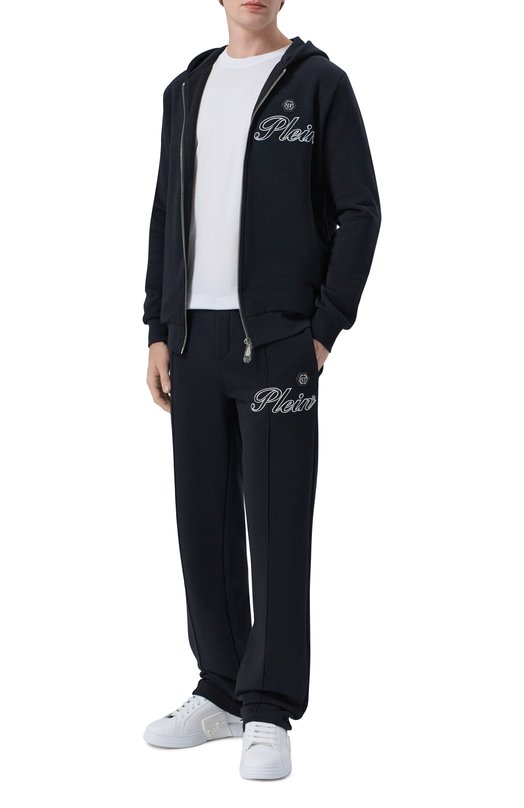 Хлопковые брюки Philipp Plein SAFC MJT2778 PTE180N Чёрный  SAFC MJT2778 PTE180N Фото 2