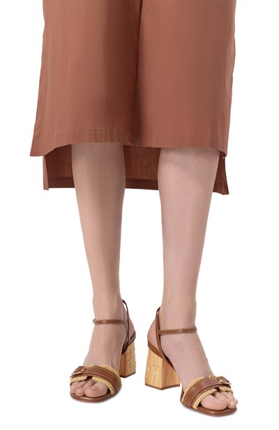 Комбинированные босоножки SANTONI, арт. WHVG71480HC3TRUF, фото 3