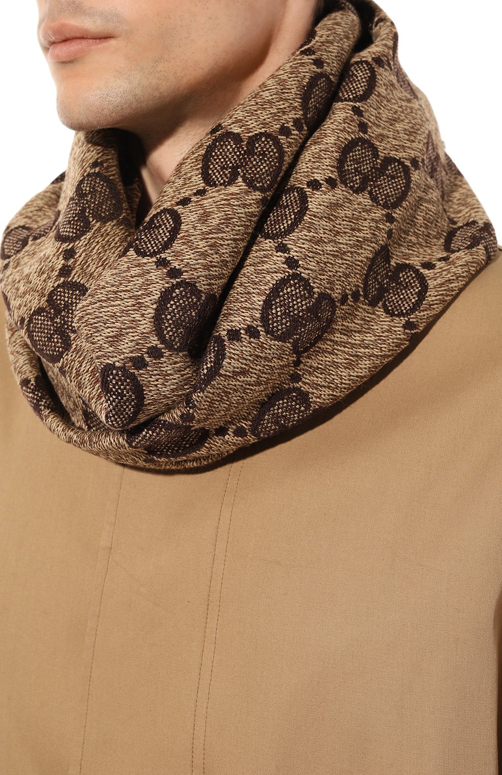 Шерстяной шарф GUCCI, арт. 625898 4G059, фото 2