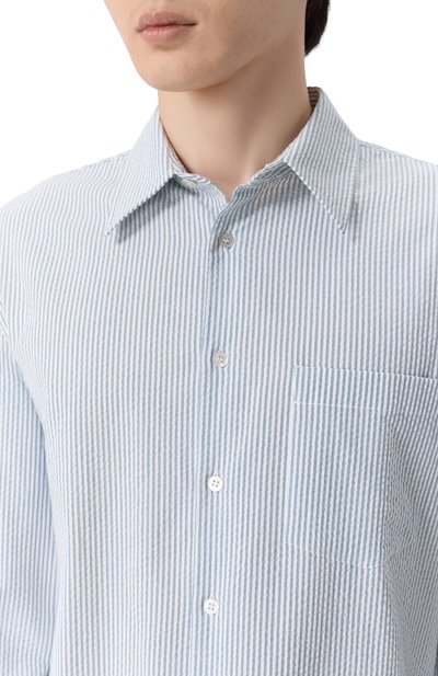 Хлопковая рубашка MVST, арт. M26.2PM.B010/F134 STRIPED SEERSUCKER, фото 5