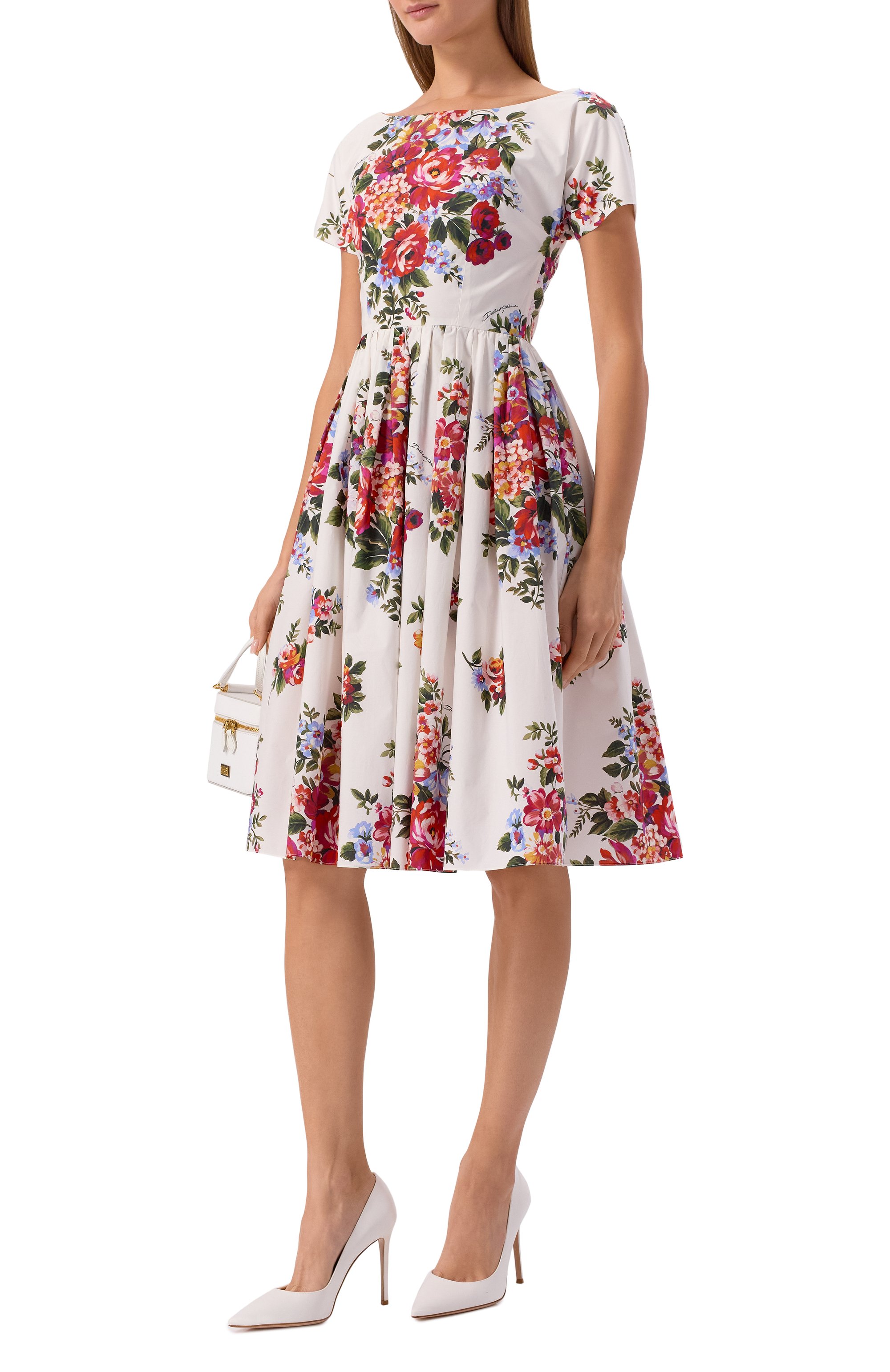 Хлопковое платье DOLCE & GABBANA, арт. F6ZT7T/HS5UU, фото 2