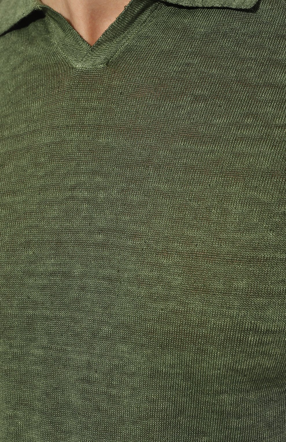 Льняное поло 120% LINO, арт. 31ALIM39BL/G266/S00, фото 5