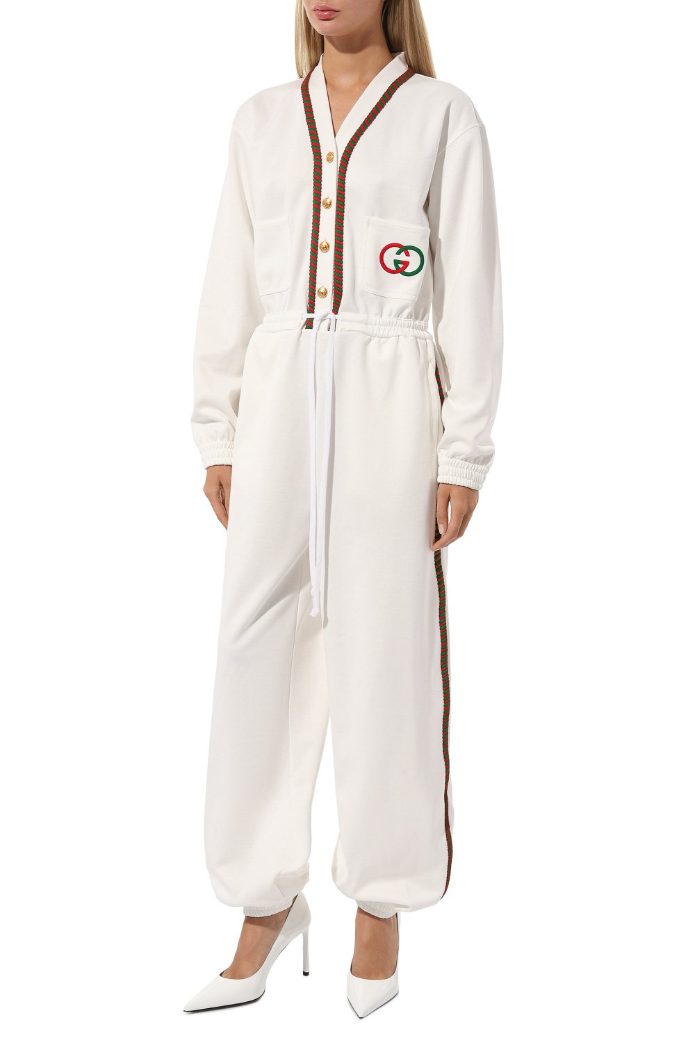 Комбинезон GUCCI белого цвета по цене 285120 руб., арт. 592520 XJBL1, фото 3 Комбинезон GUCCI, арт. 592520 XJBL1, фото 3