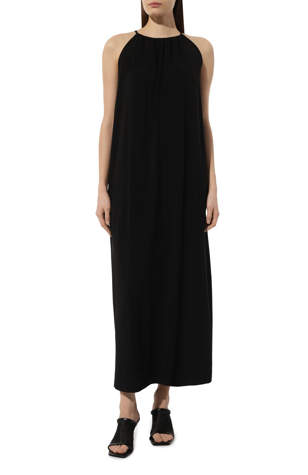 Платье из вискозы WEEKEND MAX MARA черного цвета по цене 38730 руб., арт. GARDA 241662102, фото 3 Платье из вискозы WEEKEND MAX MARA, арт. GARDA 241662102, фото 3