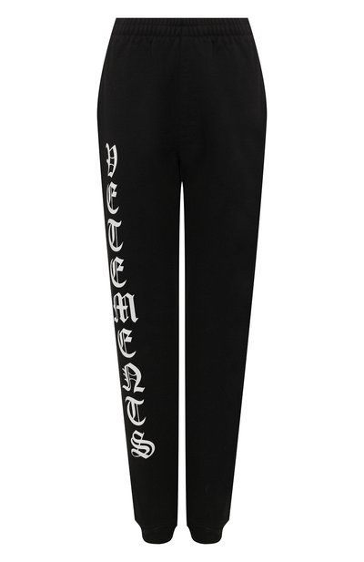 Женские хлопковые джоггеры VETEMENTS, арт. SS20PA321 1624/W/BLACK
