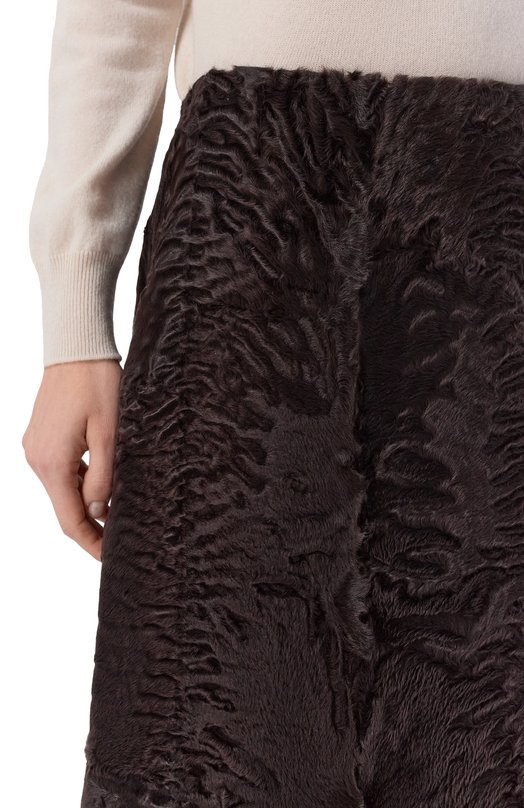 Юбка из свакары MVST M019/SWAKARA BROWN Коричневый  M019/SWAKARA BROWN Фото 5