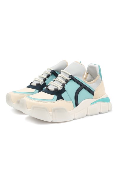 Комбинированные кроссовки FERRAGAMO, арт. Z-07233721C, фото 1