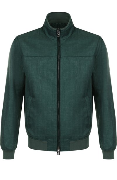 Бомбер на молнии из смеси шерсти и льна с шелком ANDREA CAMPAGNA, арт. A5T501/3934, фото 1