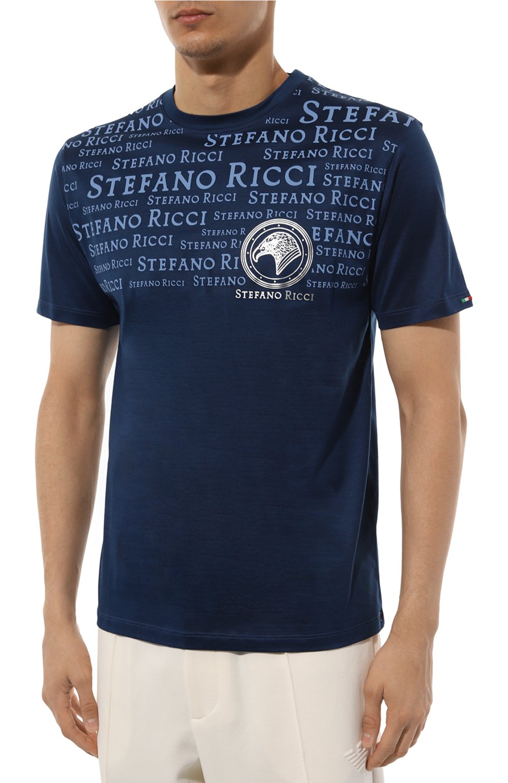 Хлопковая футболка STEFANO RICCI, арт. MNH4203290/TE0001, фото 3