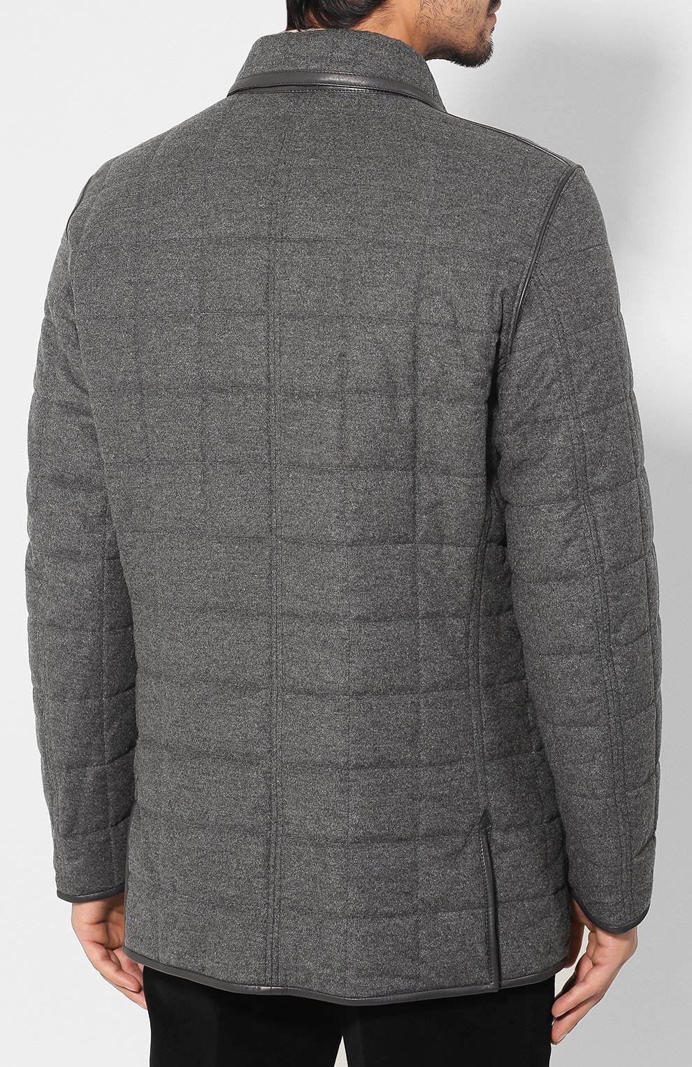 Куртка из смеси шелка и шерсти ZILLI темно-серого цвета по цене 1090000 руб., арт. MAS-IF0X0-30291/0004, фото 4 Куртка из смеси шелка и шерсти ZILLI, арт. MAS-IF0X0-30291/0004, фото 4