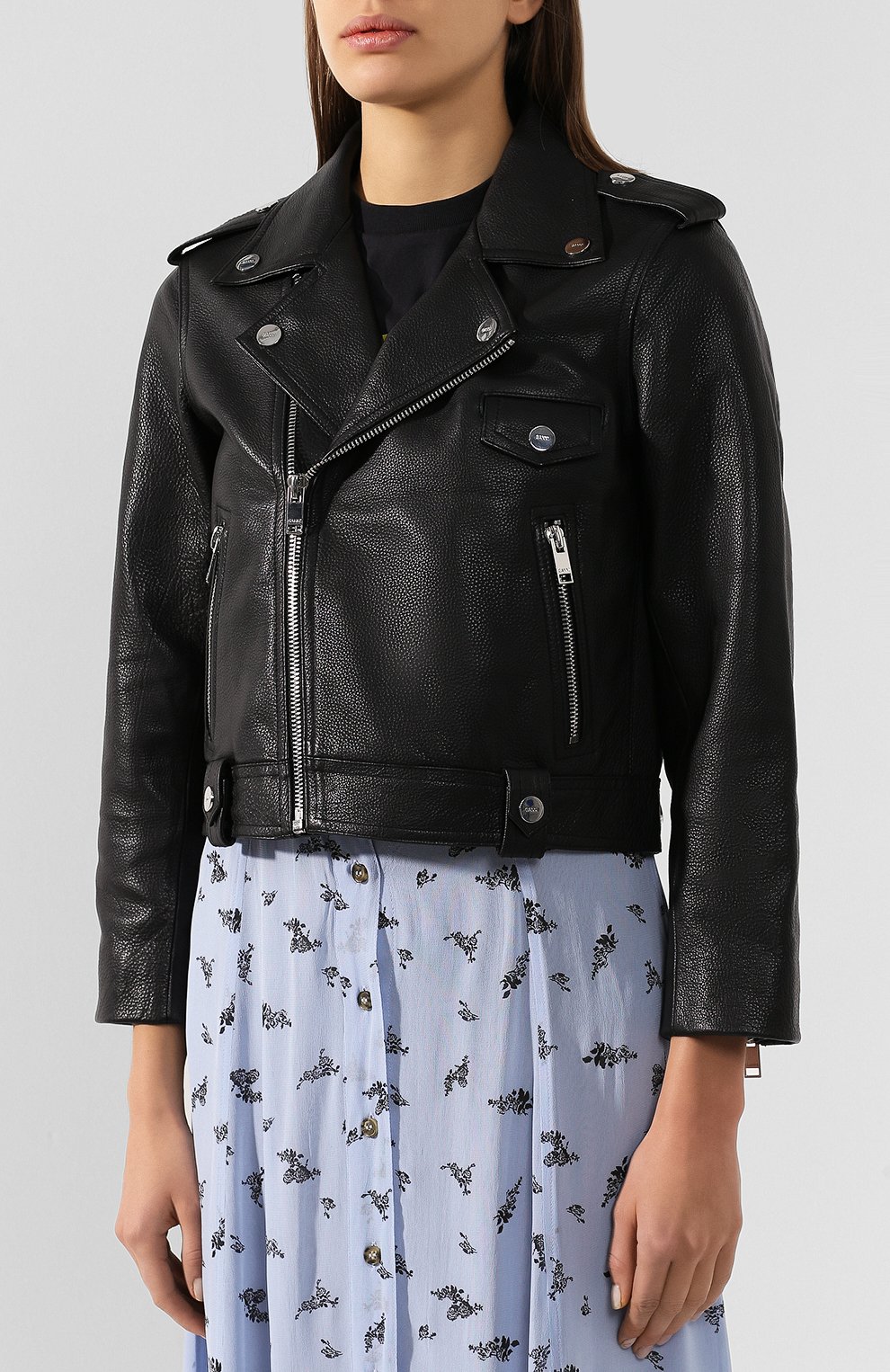 Кожаная куртка GANNI, арт. F4827, фото 3