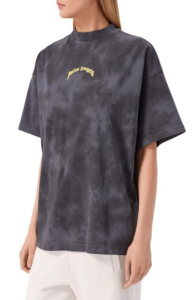 Хлопковая футболка PALM ANGELS, арт. PWAA07BS26JER009, фото 3