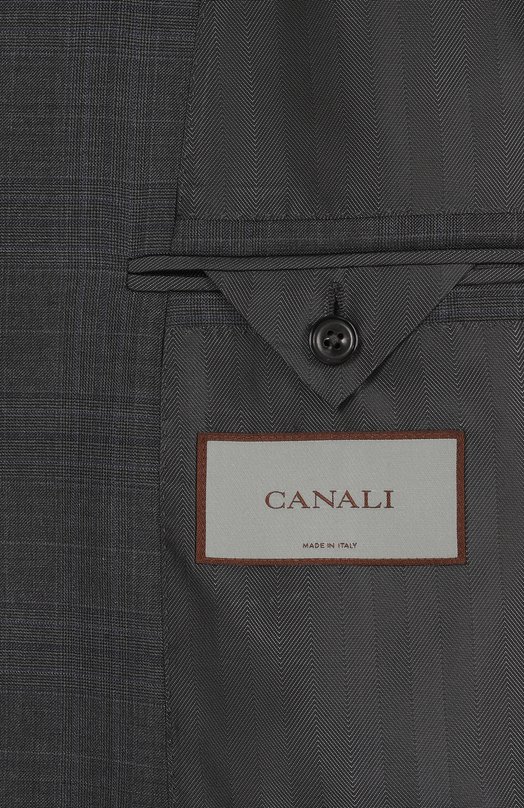 Костюм из шерсти и шелка Canali E11220/10 BX05604 Серый  E11220/10 BX05604 Фото 9