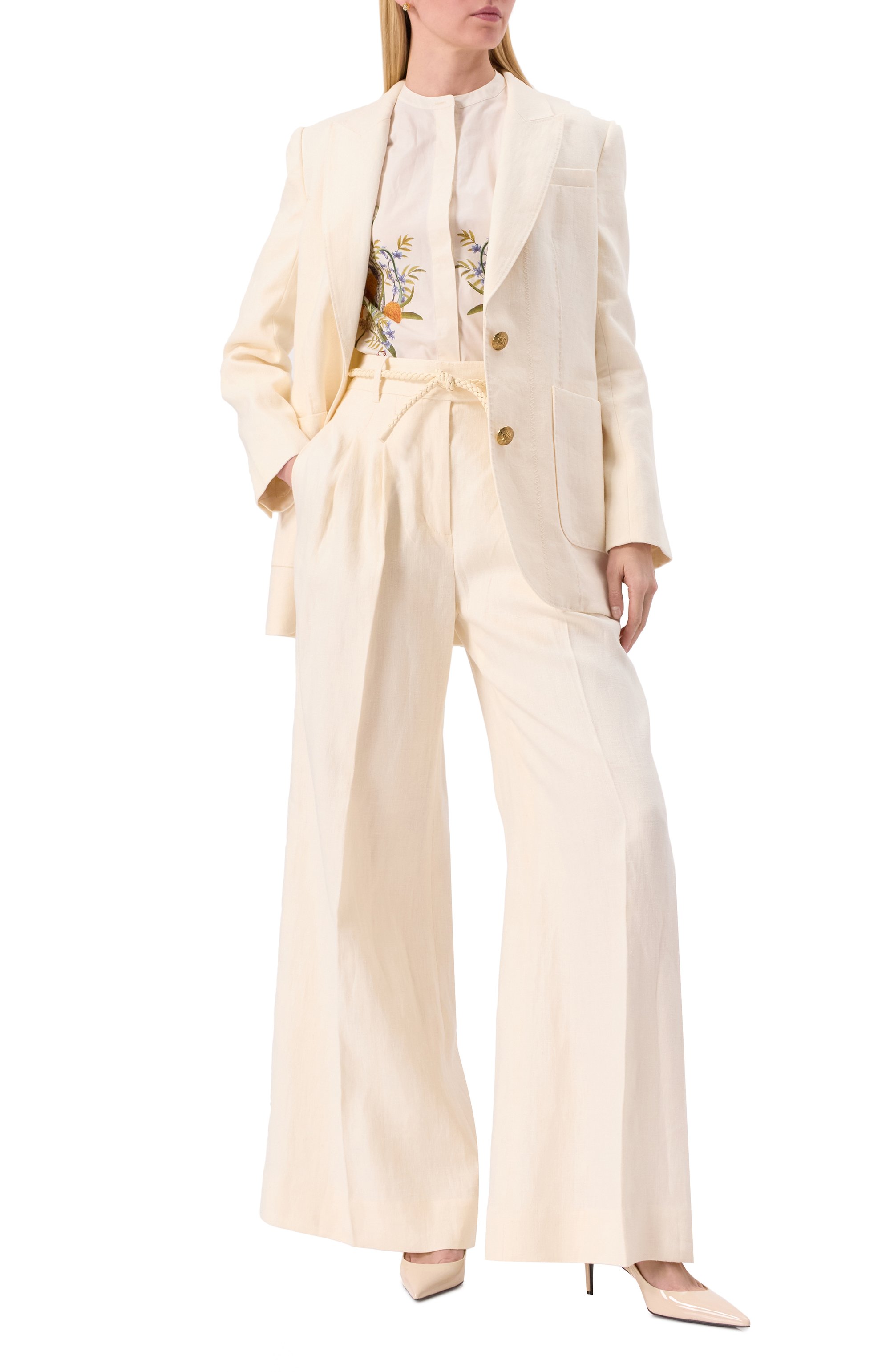 Льняные брюки ZIMMERMANN, арт. 2408PR251, фото 2