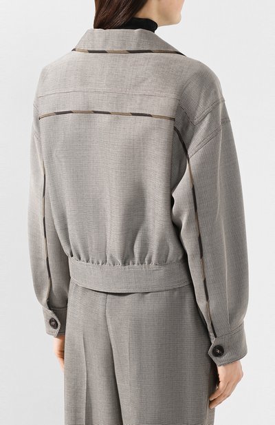Жакет из смеси шерсти и хлопка FENDI, арт. FJ7025 A5XD, фото 4