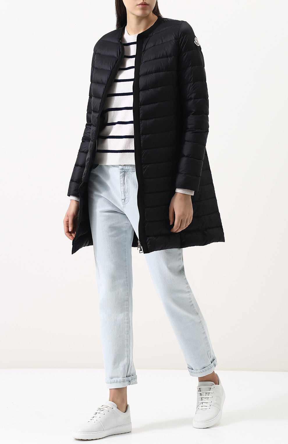 Стеганый пуховик на молнии с круглым вырезом MONCLER, арт. D1-093-49322-94-53048, фото 2