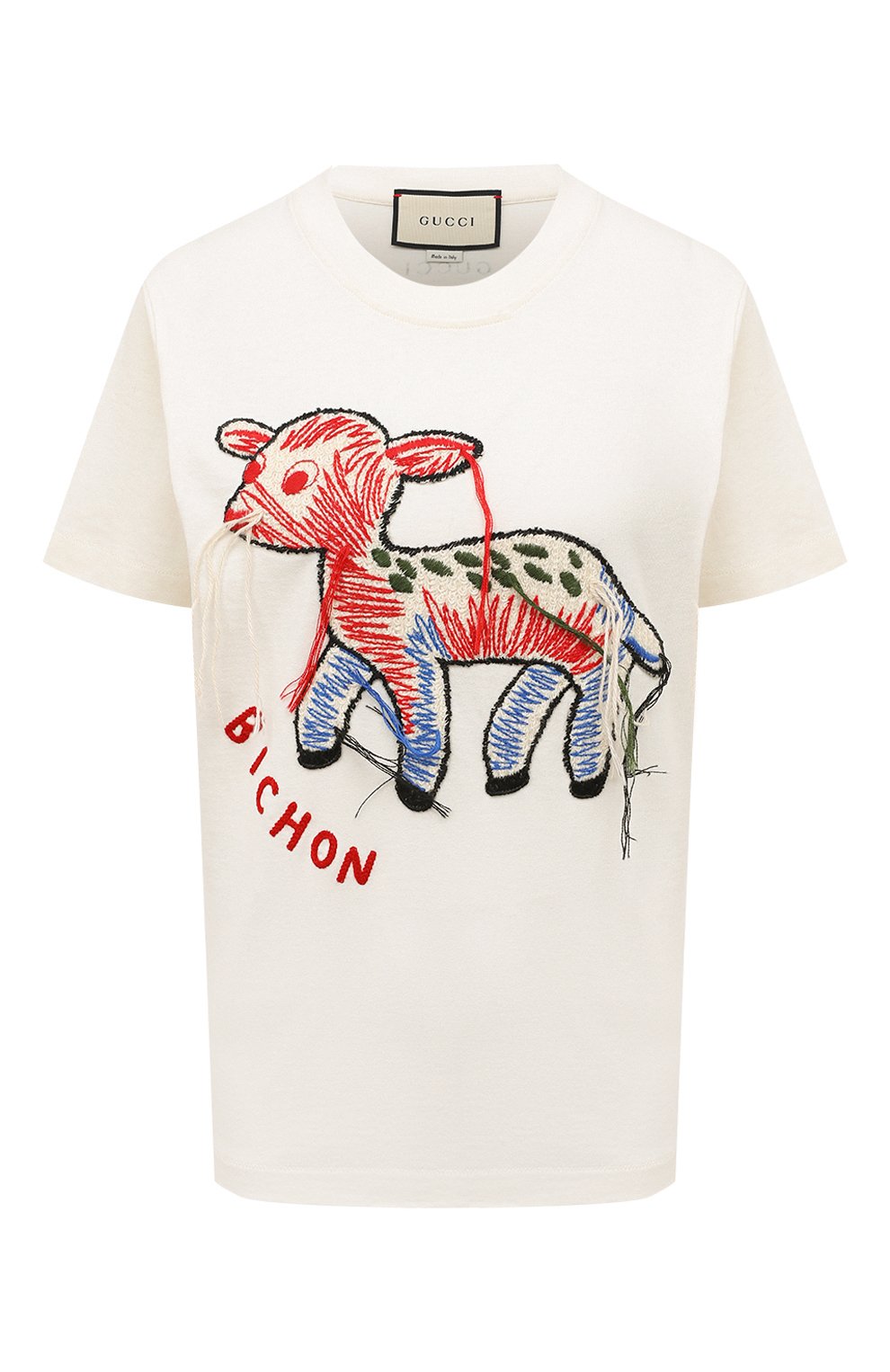 Хлопковая футболка GUCCI, арт. 580762 XJC0I, фото 1
