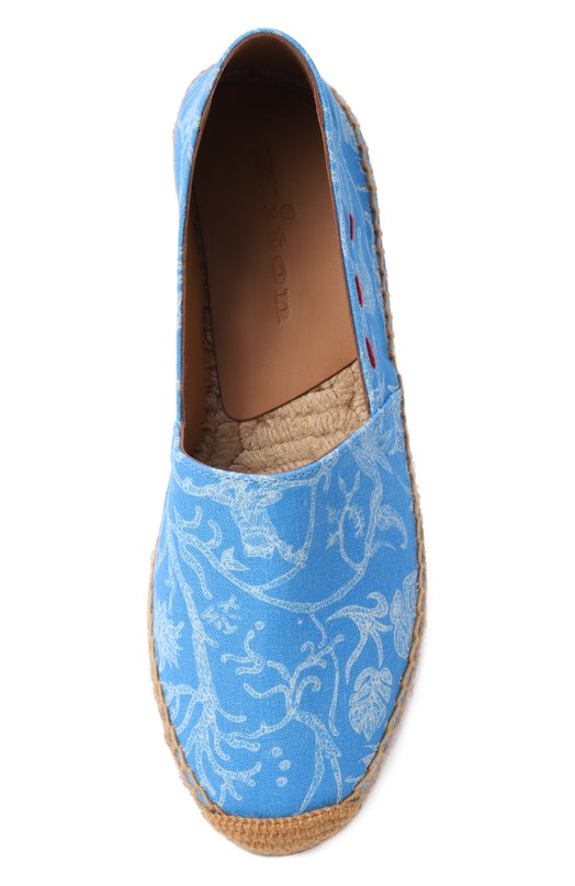 Текстильные эспадрильи Kiton D61811N01418 Голубой  D61811N01418 Фото 6
