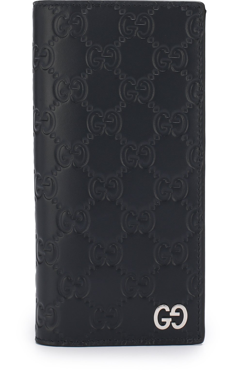 Кожаное портмоне с тиснением signature GUCCI темно-синего цвета по цене 59950 руб., арт. 473920/CWC1N, фото 1 Кожаное портмоне с тиснением signature GUCCI, арт. 473920/CWC1N, фото 1