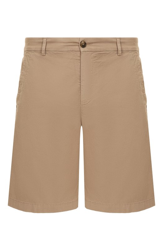 Хлопковые шорты Canali 95609/PT01482 Бежевый 95609/PT01482