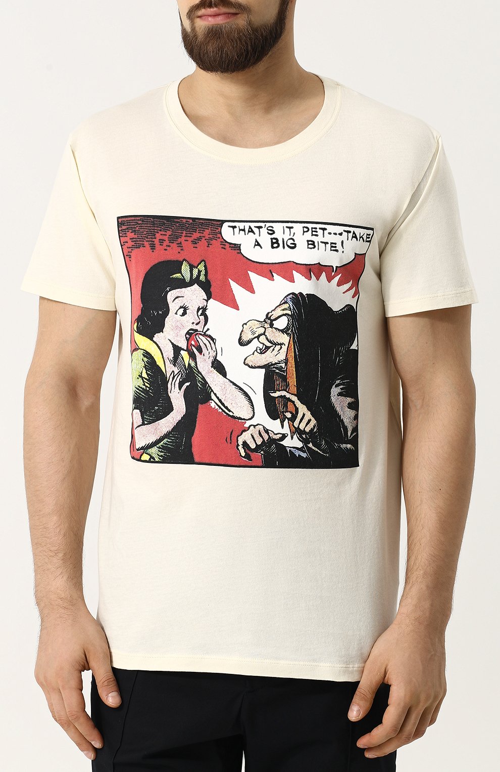 Хлопковая футболка с принтом GUCCI, арт. 493117/X3M18, фото 3