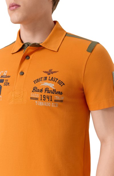 Хлопковое поло AERONAUTICA MILITARE, арт. 251P01860P173, фото 5