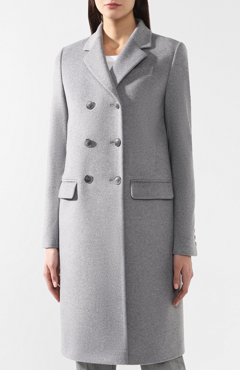 Пальто из смеси шерсти и кашемира SEVEN LAB, арт. C19-GC1grey, фото 3